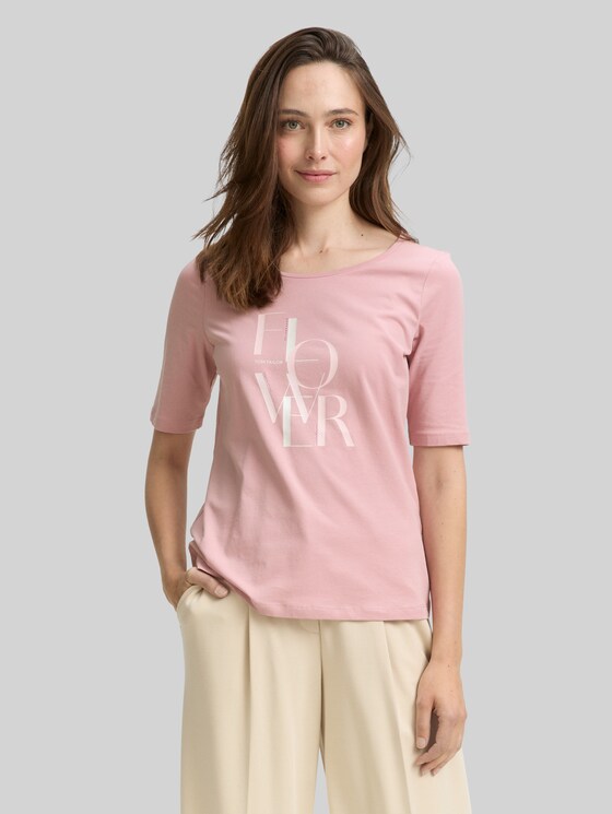 Printed T-shirt - Morning Pink