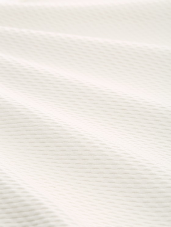 Slim-fit sweatshirt with gathered sleeves - off white