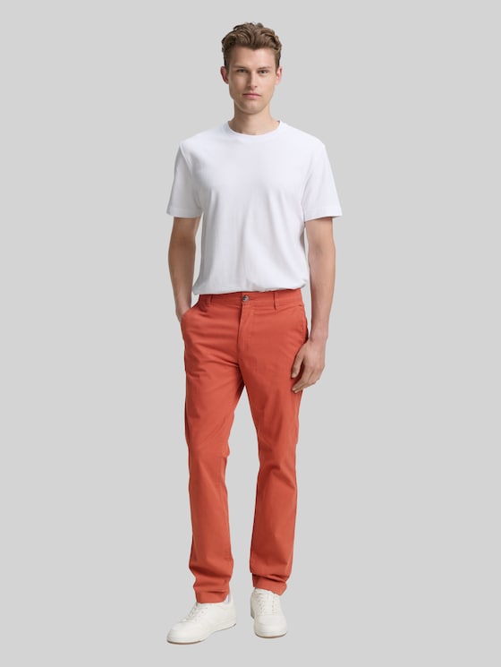 Regular fit chinos - rust red