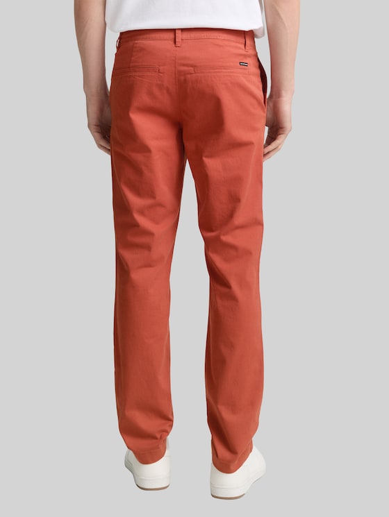 Regular fit chinos - rust red