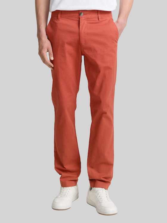 Regular fit chinos - rust red