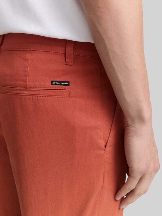 Regular fit chinos - rust red