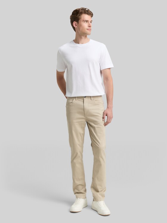 TTJOSH Regular Slim Trousers - light cashmere