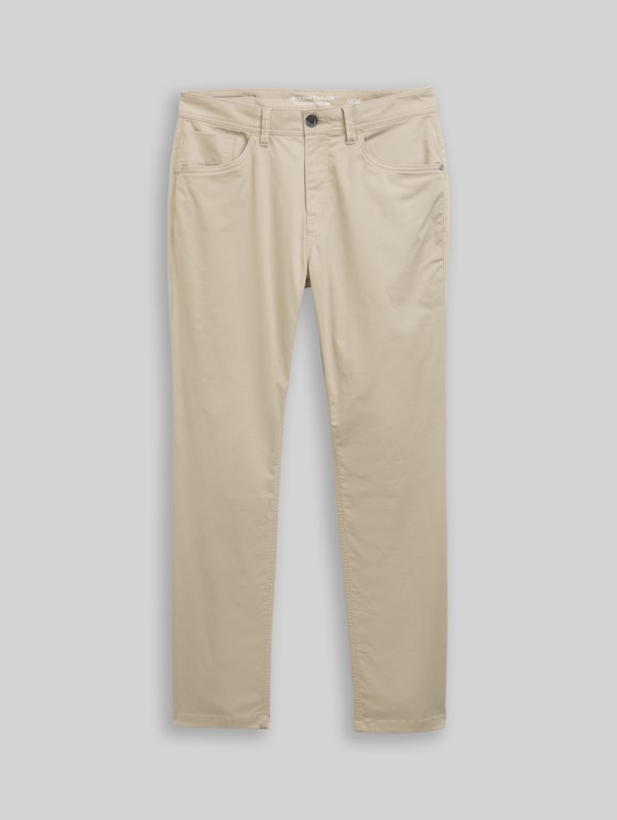 TTJOSH Regular Slim Trousers - light cashmere