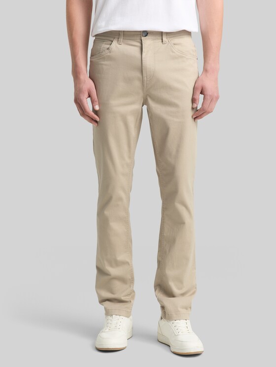 TTJOSH Regular Slim Trousers - light cashmere