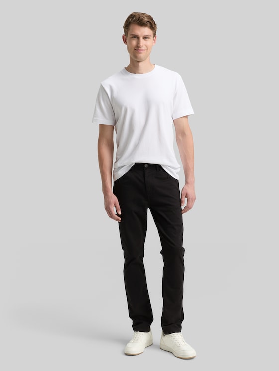 TTJOSH Regular Slim Trousers - Black
