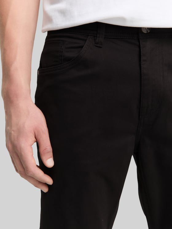 TTJOSH Regular Slim Trousers - Black