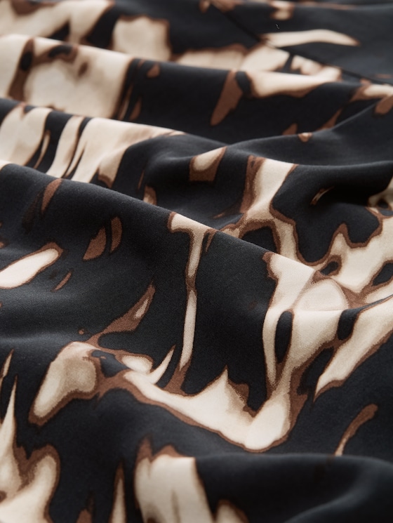 Blouse with pattern - blurry animal design