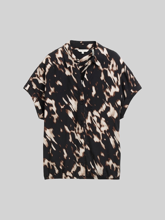 Blouse with pattern - blurry animal design