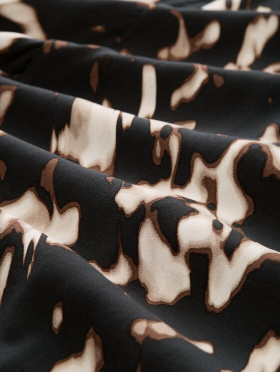 Blouse with pattern - blurry animal design
