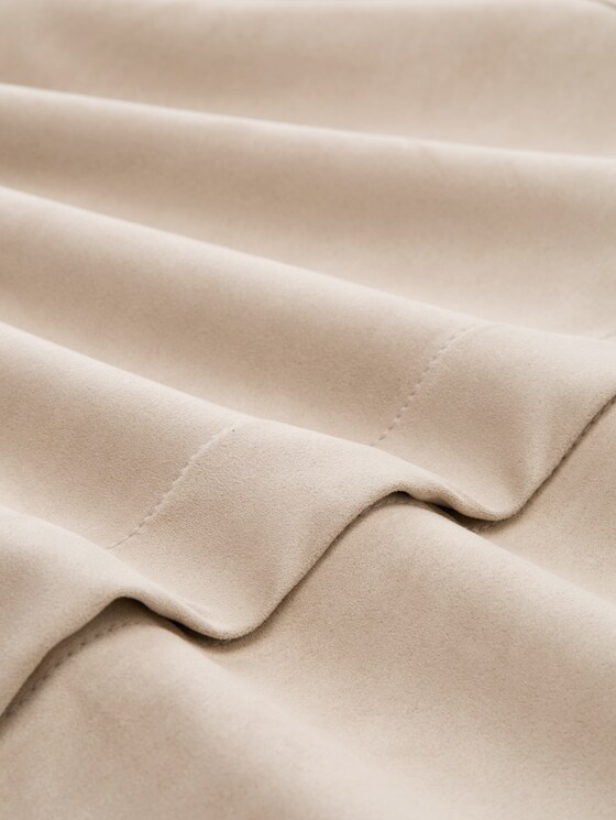 Overshirt in suede look - soft taupe grey
