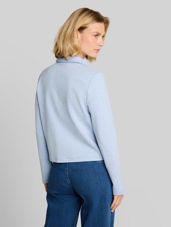 Regular-fit jacket with zip - kentucky blue melange