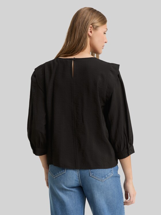 Loose fit blouse - deep black