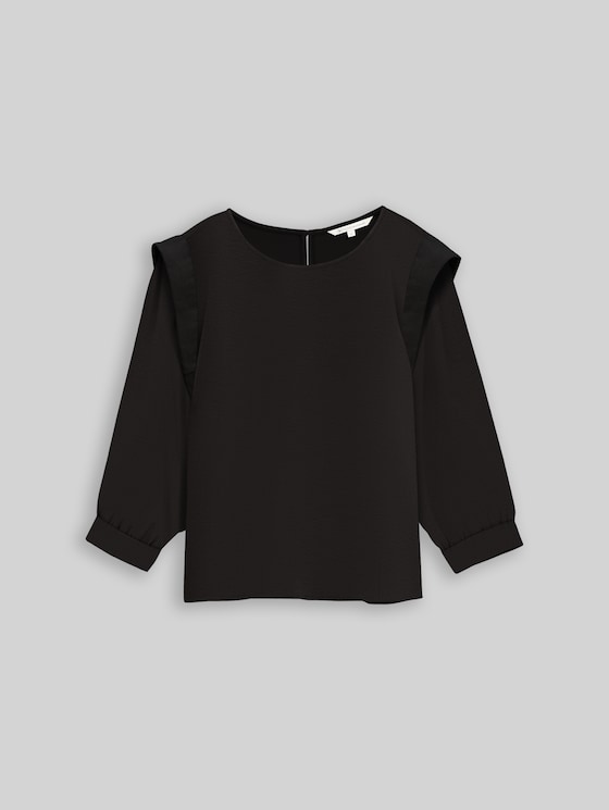Loose fit blouse - deep black