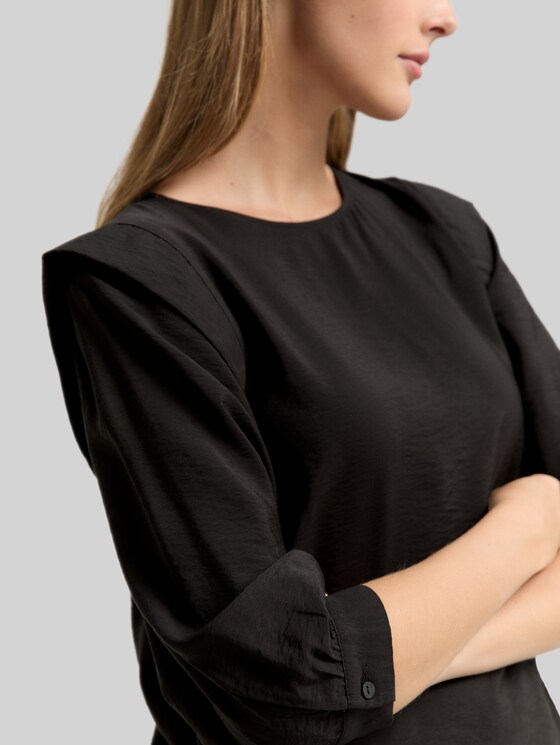 Loose fit blouse - deep black