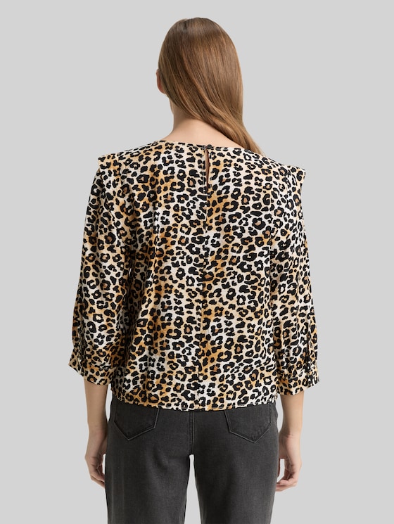 Loose fit blouse - leo print