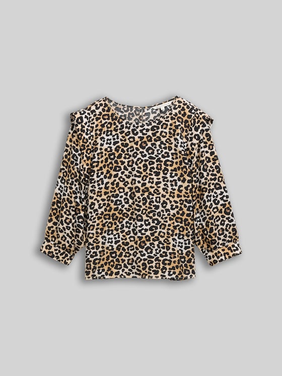 Loose fit blouse - leo print