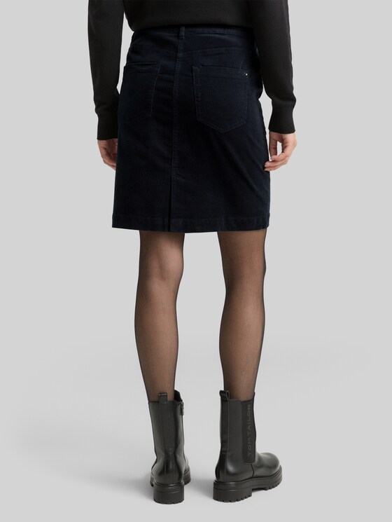 Corduroy skirt with drawstring - Lunar Eclipse