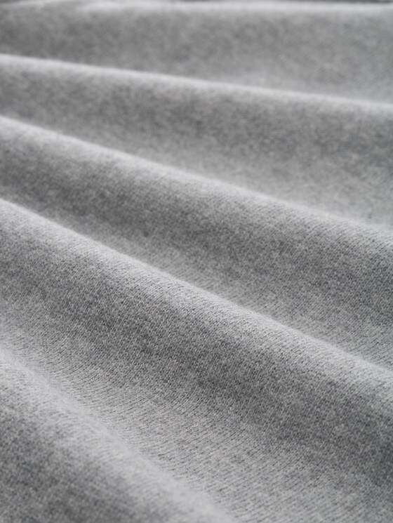 Knitted jumper with cashmere blend - medium silver grey melange