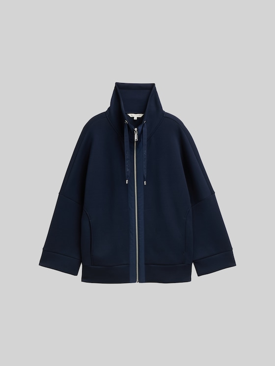 Boxy-fit scuba sweatshirt - sky captain blue
