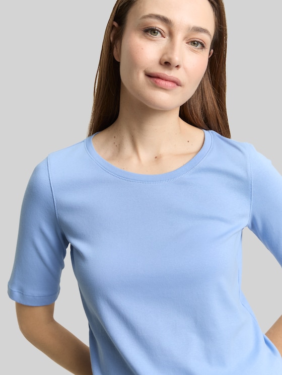 Basic T-shirt - light fjord blue