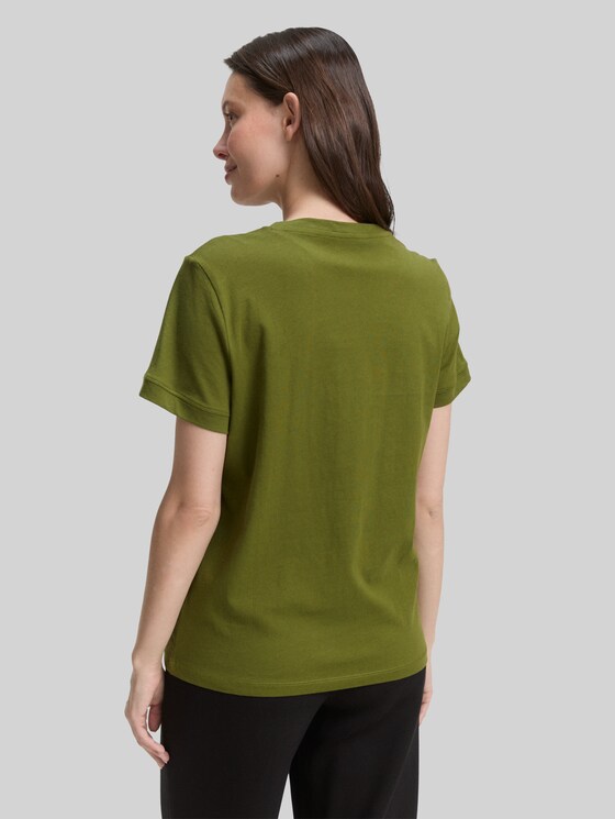 T-shirt with logo print - deep ivy green
