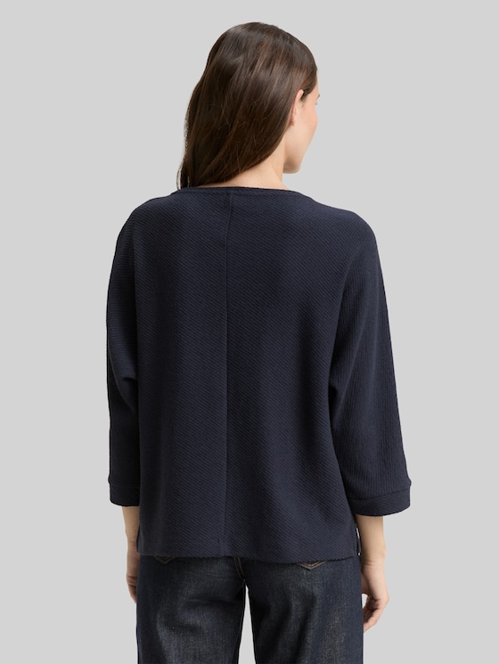 Loose fit long sleeve shirt with batwing sleeves - Lunar Eclipse