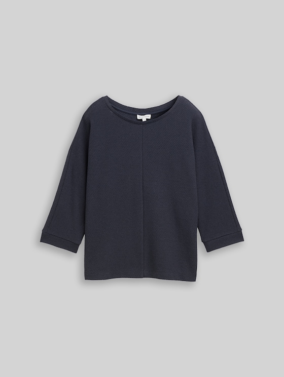 Loose fit long sleeve shirt with batwing sleeves - Lunar Eclipse