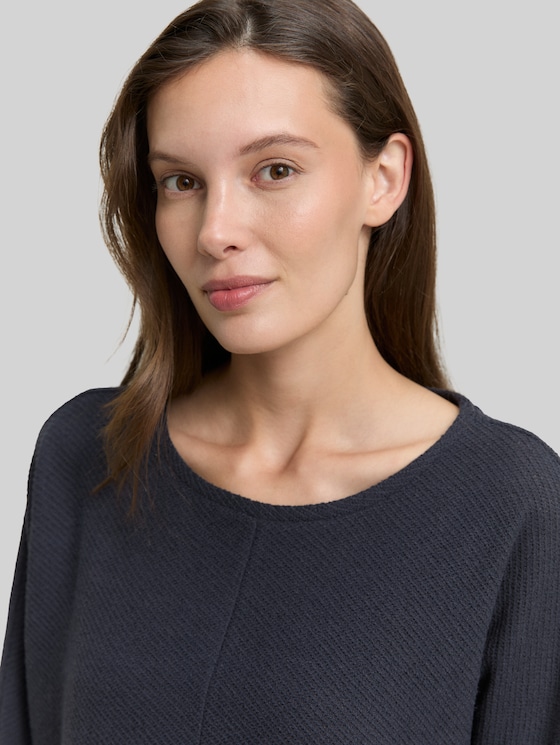 Loose fit long sleeve shirt with batwing sleeves - Lunar Eclipse