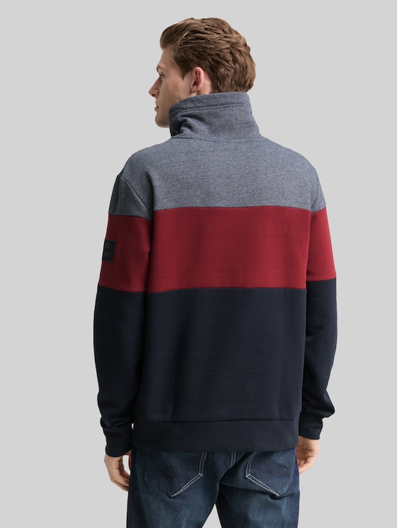 Snood Colour-block sweatshirt - Cabarnet Bordeaux Red