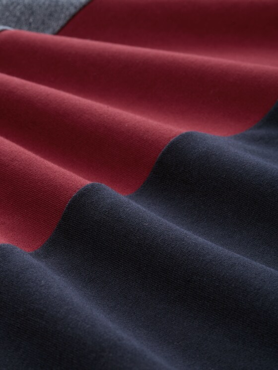 Snood Colour-block sweatshirt - Cabarnet Bordeaux Red