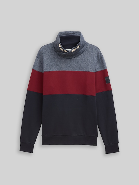 Snood Colour-block sweatshirt - Cabarnet Bordeaux Red