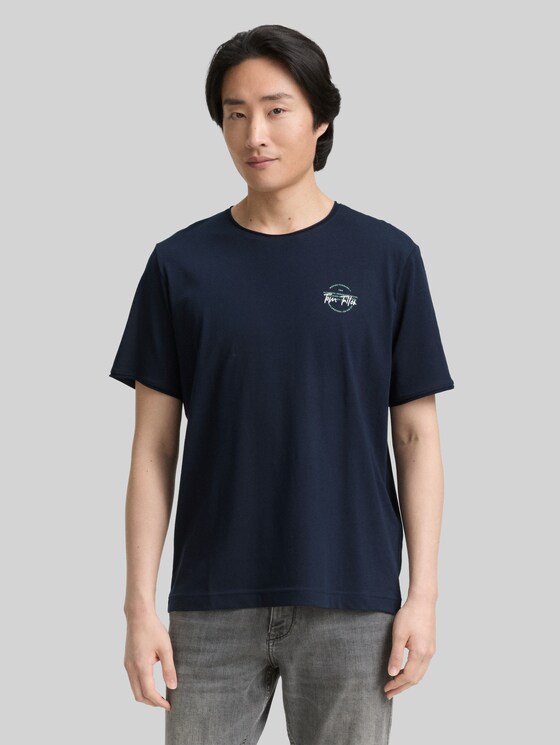 Printed T-shirt - sky captain blue