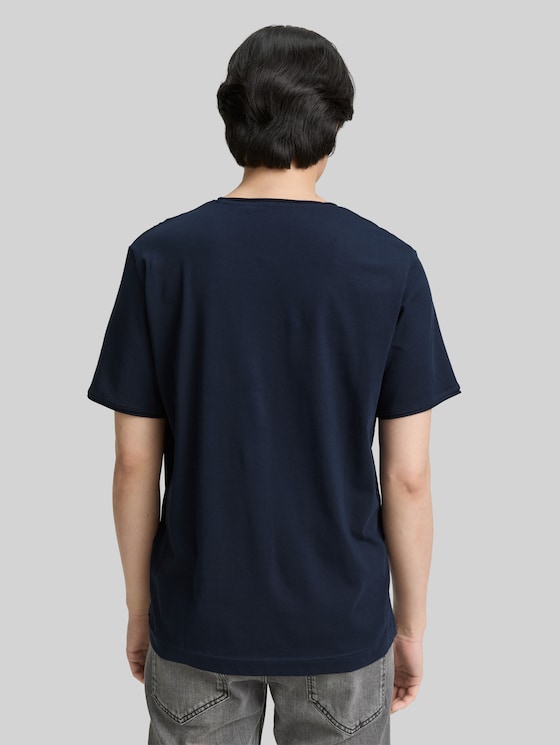 Printed T-shirt - sky captain blue