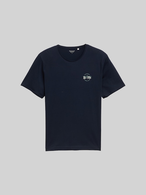 Printed T-shirt - sky captain blue