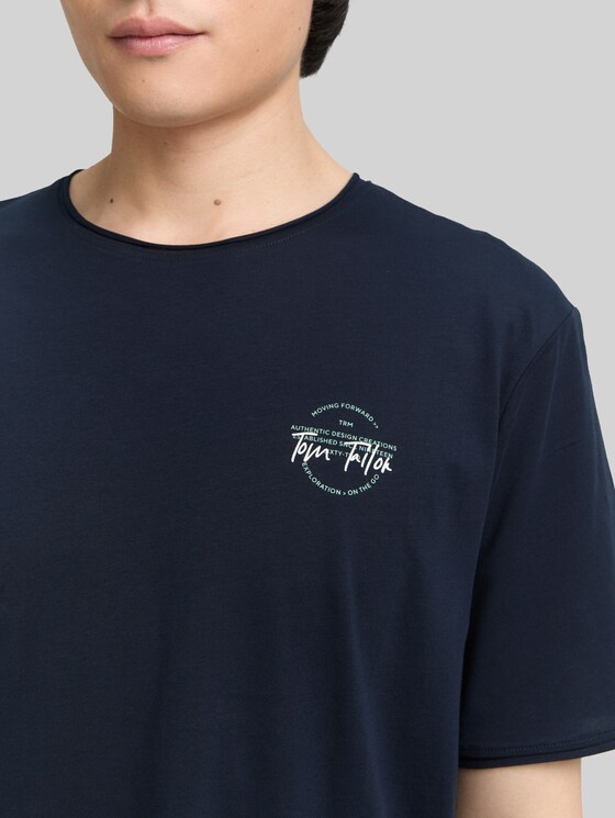 Printed T-shirt - sky captain blue