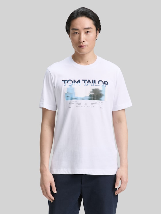 T-shirt with a photo print - White