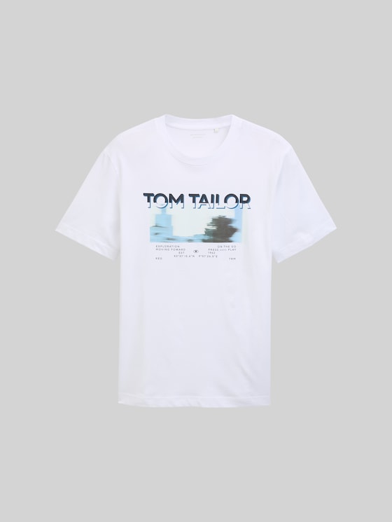 T-shirt with a photo print - White