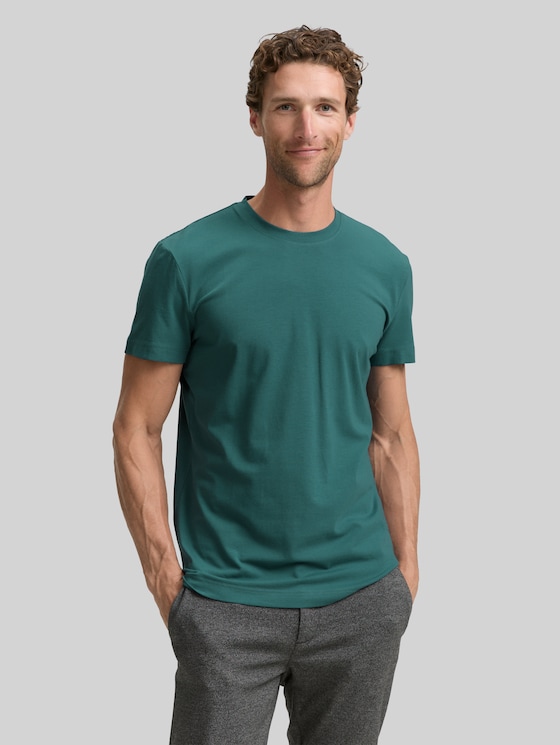 Slim fit T-shirt with stretch - Jasper Green