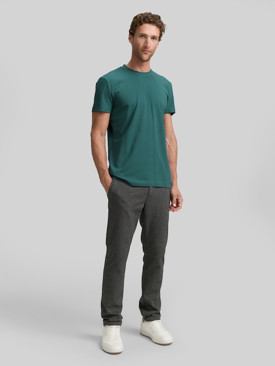 Slim fit T-shirt with stretch - Jasper Green