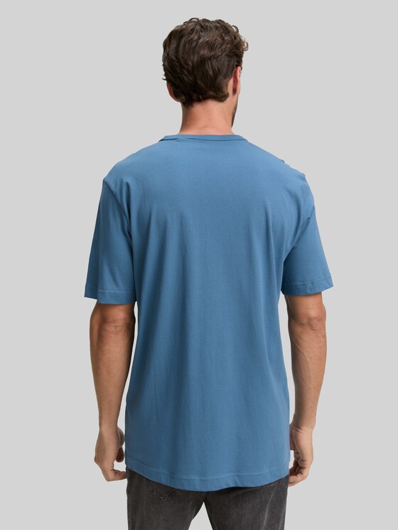 Printed T-shirt - real teal blue