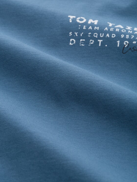 Printed T-shirt - real teal blue
