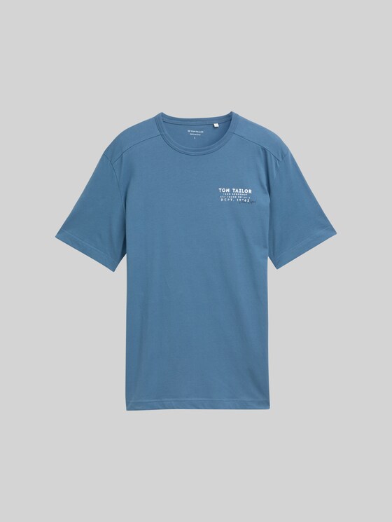 Printed T-shirt - real teal blue
