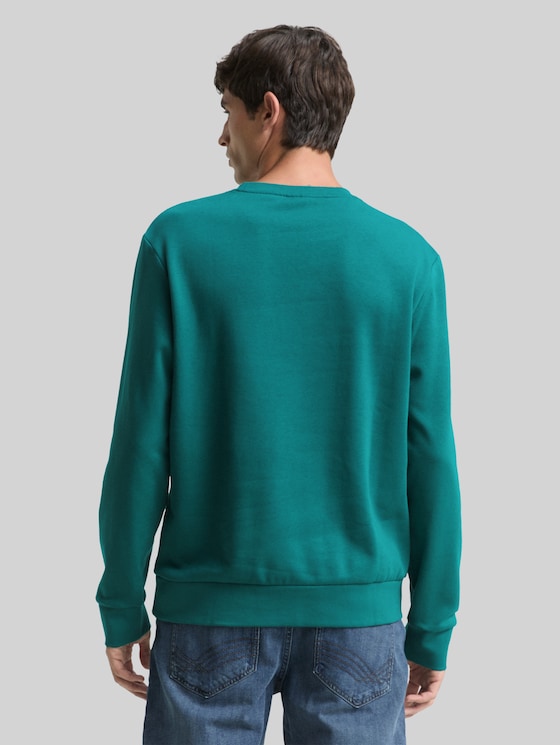 Basic sweatshirt in plain colours - Jasper Green