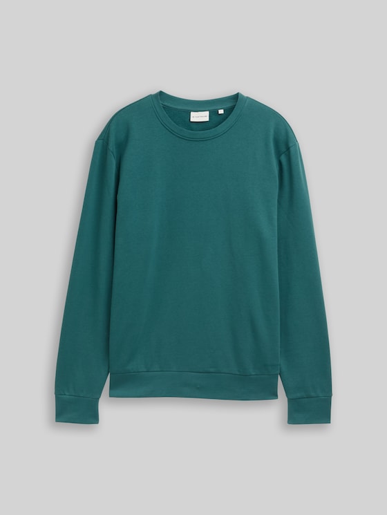 Basic sweatshirt in plain colours - Jasper Green
