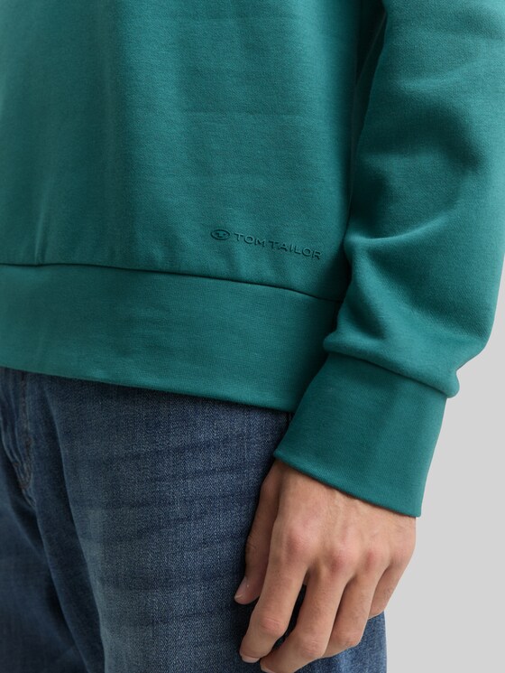 Basic sweatshirt in plain colours - Jasper Green