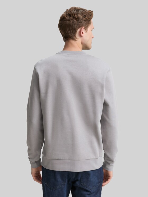 Basic sweatshirt in plain colours - formal grey