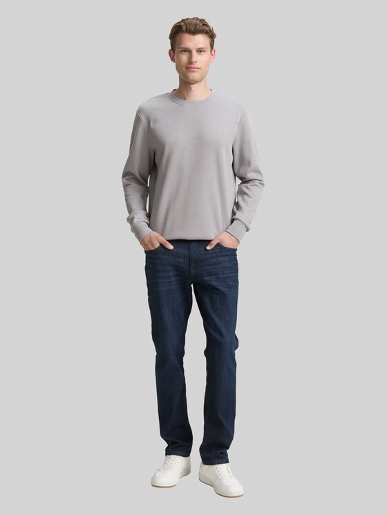 Basic sweatshirt in plain colours - formal grey