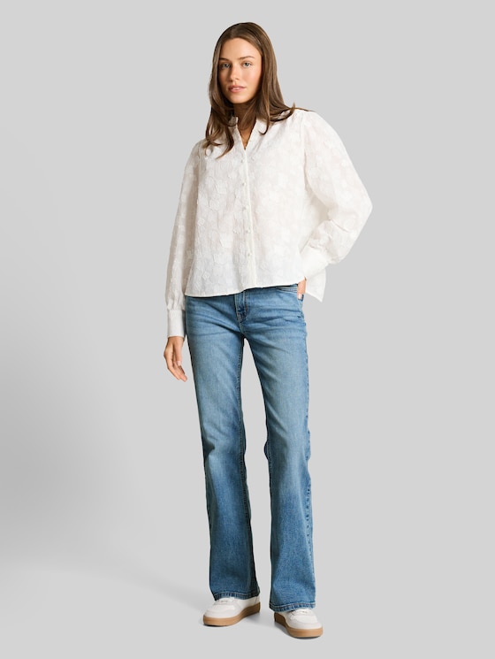 TTSTELLA BOOTCUT Stretch Jeans - Used Light Stone Blue Denim