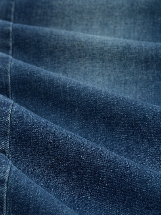 TTLIVA STRAIGHT jeans with stretch - Clean Mid Stone Blue Denim